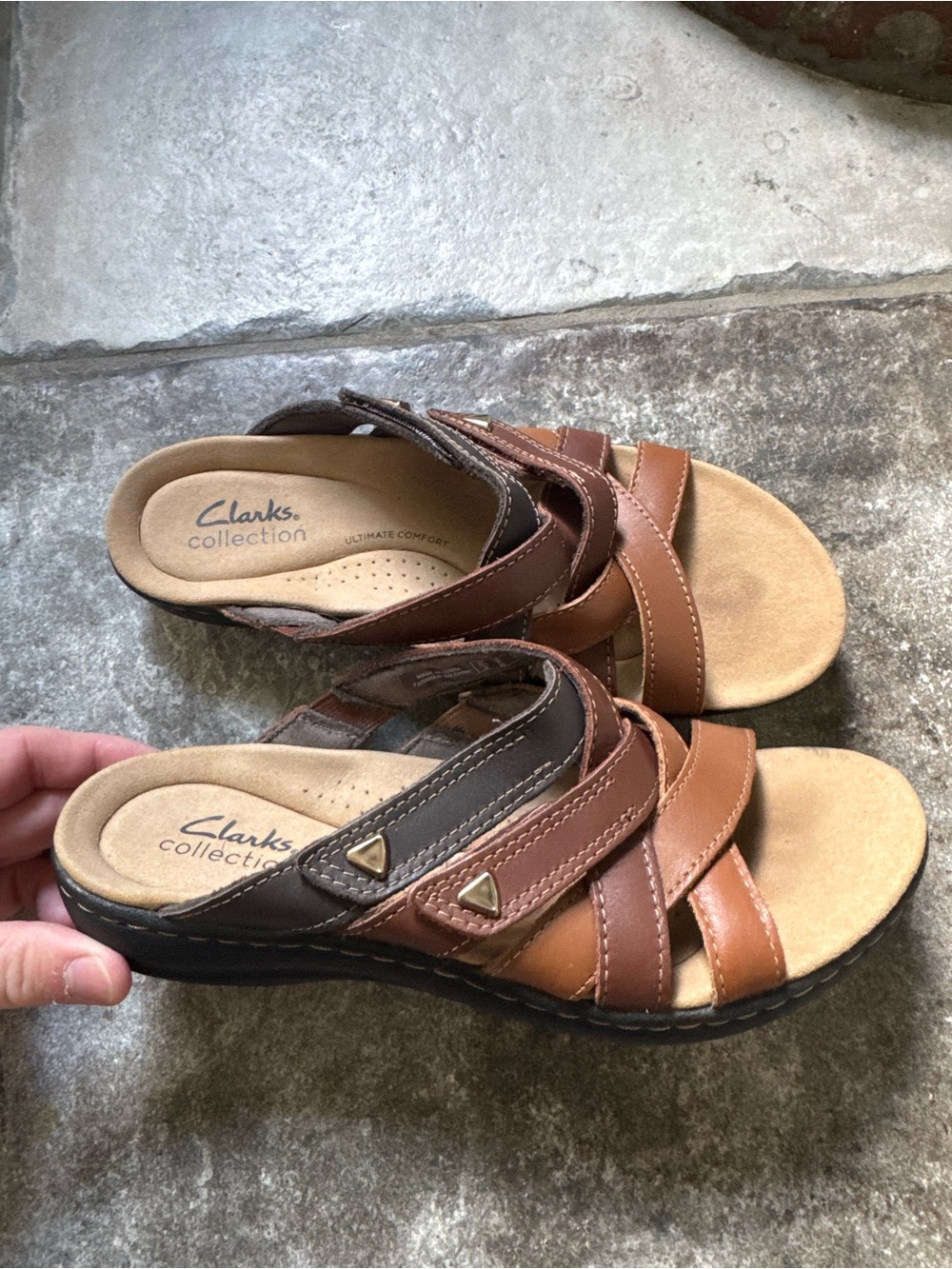 Clarks Collection Laurieann Bali leather sandals